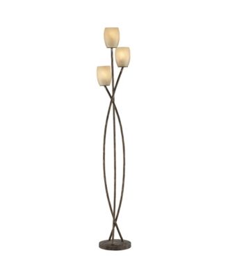 Vierra Trio Farmhouse Rustic 68" Tall Standing Floor Lamp 3-Light Foot Switch