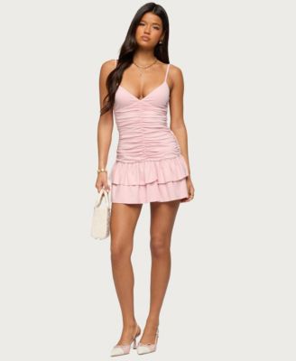 Women's Carinne Ruched Peplum Mini Dress