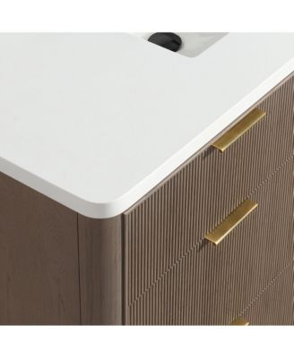 Aria 48" Bathroom Vanity Smoked Oak