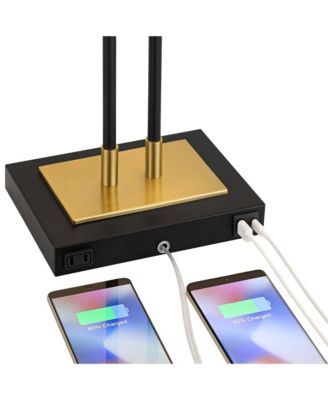 Stefano 30 1/4" High 2-Light Pull Chain USB Table Lamp