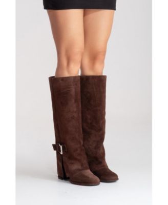 Women's Lojo Leather Block Heel Boot