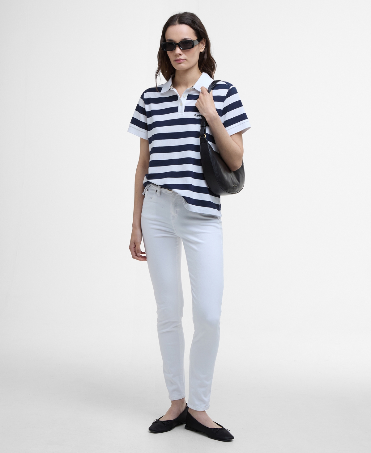 Barbour Women's Ashbourne Striped Polo Top