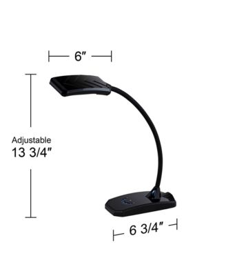 Ricky 13 3/4" High Small Modern Desk Lamps Set of 2 USB Ports LED Gooseneck Home Office Living Room Charging