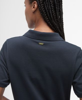 Women's Celeste Rib Collared Neck Midi Polo Dress