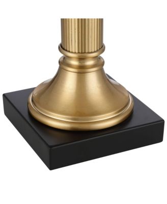 Wynne 30" Tall Large Traditional End Table Lamps Set of 2 Dual USB Ports Gold Metal  Shade Charging