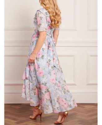 Women's Camille's Garden V-Neck Ankle Gown