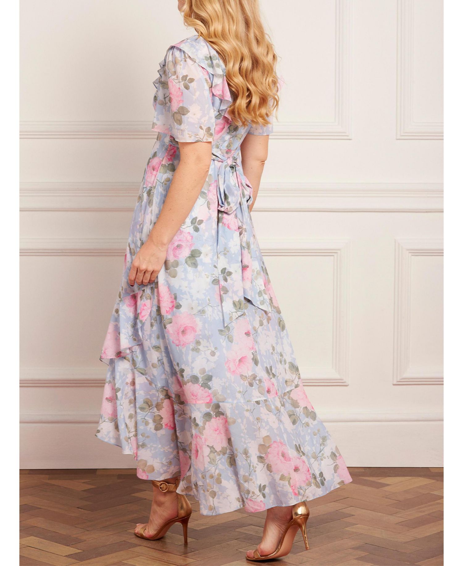 Women's Camille's Garden V-Neck Ankle Gown