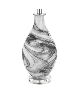 Marisa 27 1/2" Tall Modern 3-Way Table Lamp Swirl Finish Art Glass Single  Shade Living Room Bedroom