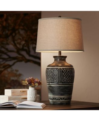 Rustic Southwestern Jar Table Lamp with USB Charging Port 32" Tall