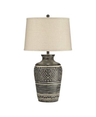 Rustic Southwestern Jar Table Lamp with USB Charging Port 32" Tall
