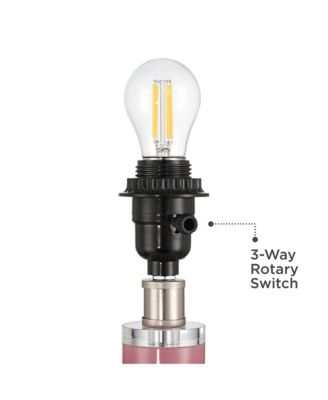 Stuart High Glass Flower Accent Table Lamp