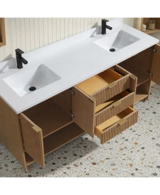 Diego 72" Bathroom Vanity Oak