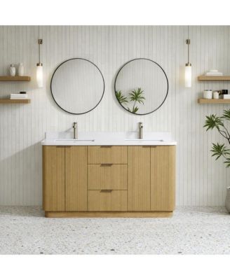 Calamigo 60" Bathroom Vanity Oak