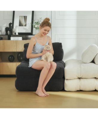 Folding Sofa Bed 2-Pack, Convertible Sleeper Chair with Pillow and Back Support