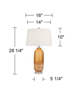 Possini Euro Lapis 28 1/4" High Tian  Art Glass Table Lamp