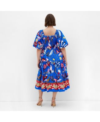 Women's Simona Print Puff Sleeve Dress