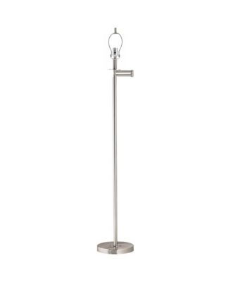 Modern Floor Lamp Base Swing Arm 60.5" Tall Brushed Nickel for Living Room Reading Bedroom Office