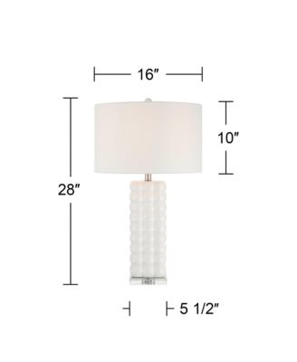 Norma 28" High Textured Bubble Ceramic Table Lamp Set of 2