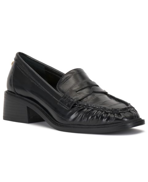 Женские туфли Vince Camuto Eshnie Block-Heel, цвет: Чёрный кожаный