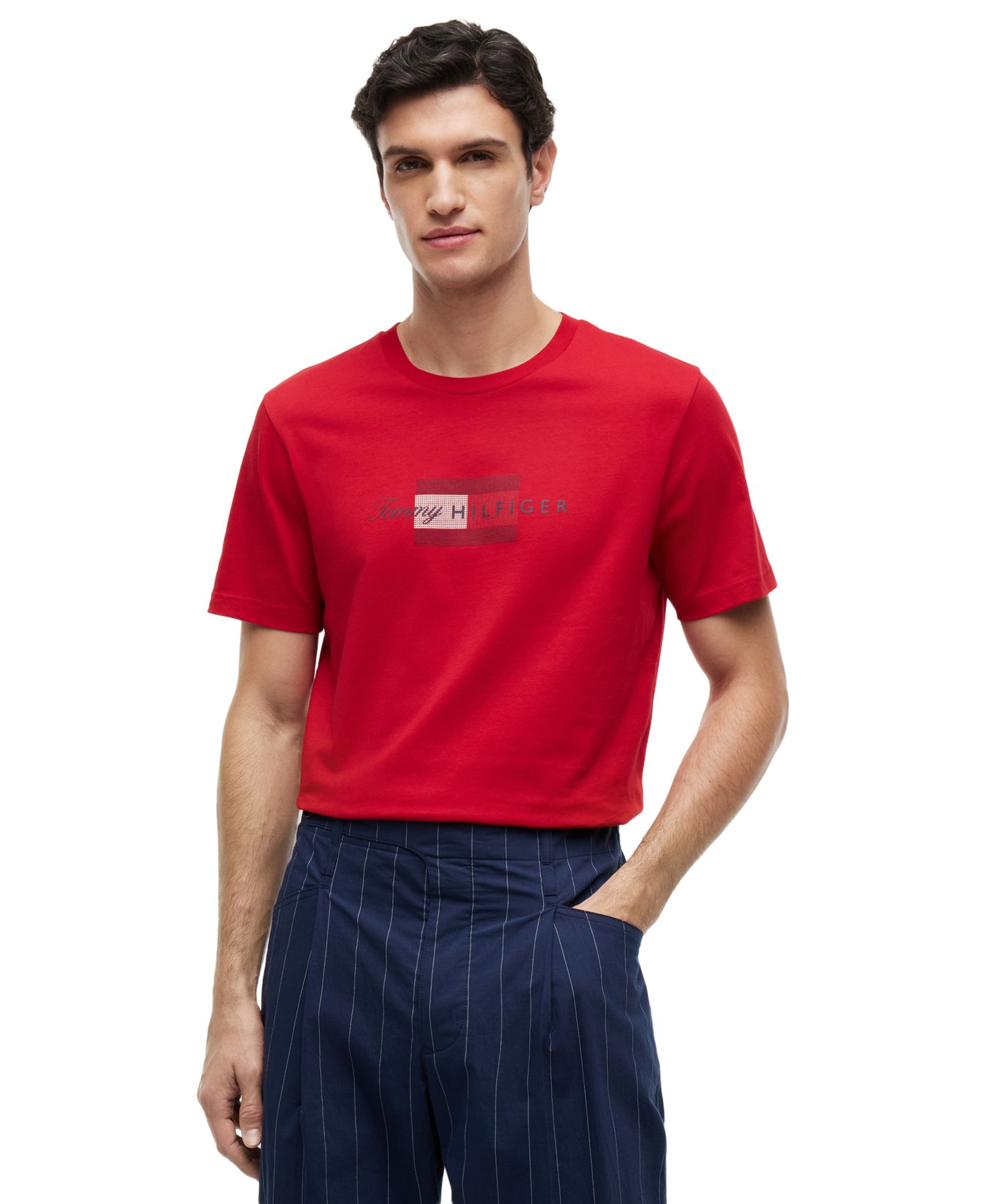 Men's Regular-Fit Script Flag T-Shirt