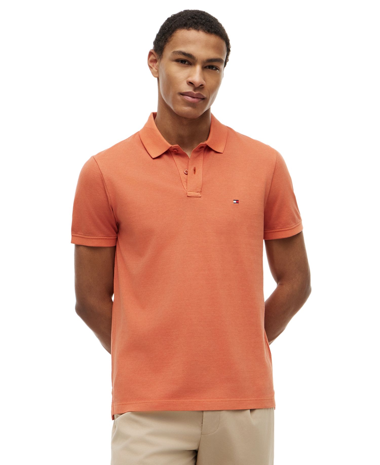 Men's Short-Sleeve Garment-Dyed Polo Shirt