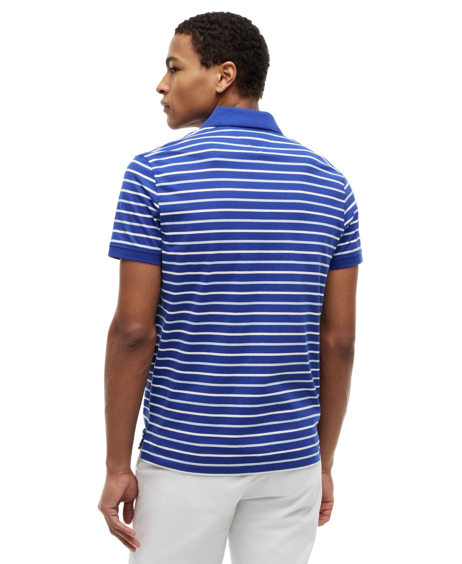 Men's Regular-Fit Smooth Touch Stripe Polo Shirt