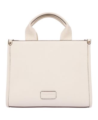 Darcy Leaf Motif Medium Tote – Embossed PU Convertible Top Handle and Crossbody Bag