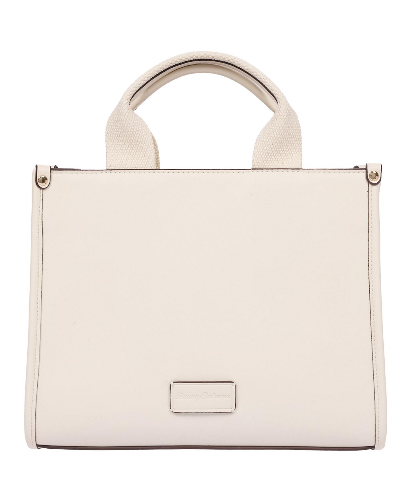 Женская сумка Tommy Bahama Darcy Leaf Motif Medium Tote – Embossed PU Convertible Top Handle and Crossbody, цвет: Слоновая кость — фото 3