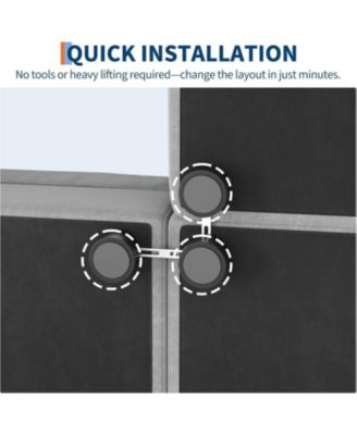 Modular Sectional Sofa L-Shaped Couch with Movable Ottoman- Convertible Chenille Sofa