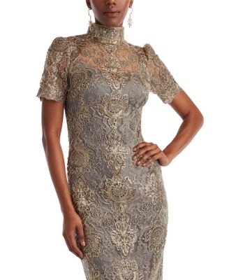 Women's Marise Sequin Embroidered Illusion Dress