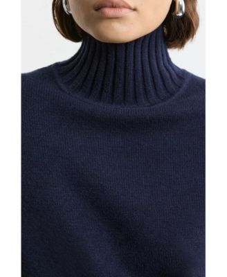 Women's High Neck Knitted Tunic Top