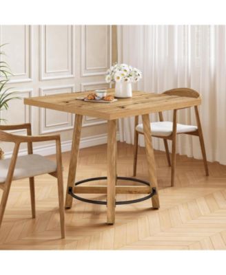 31.5 Inch Modern Dining Table, Square Kitchen Table for Small Space, Perfect for 2-4 People
