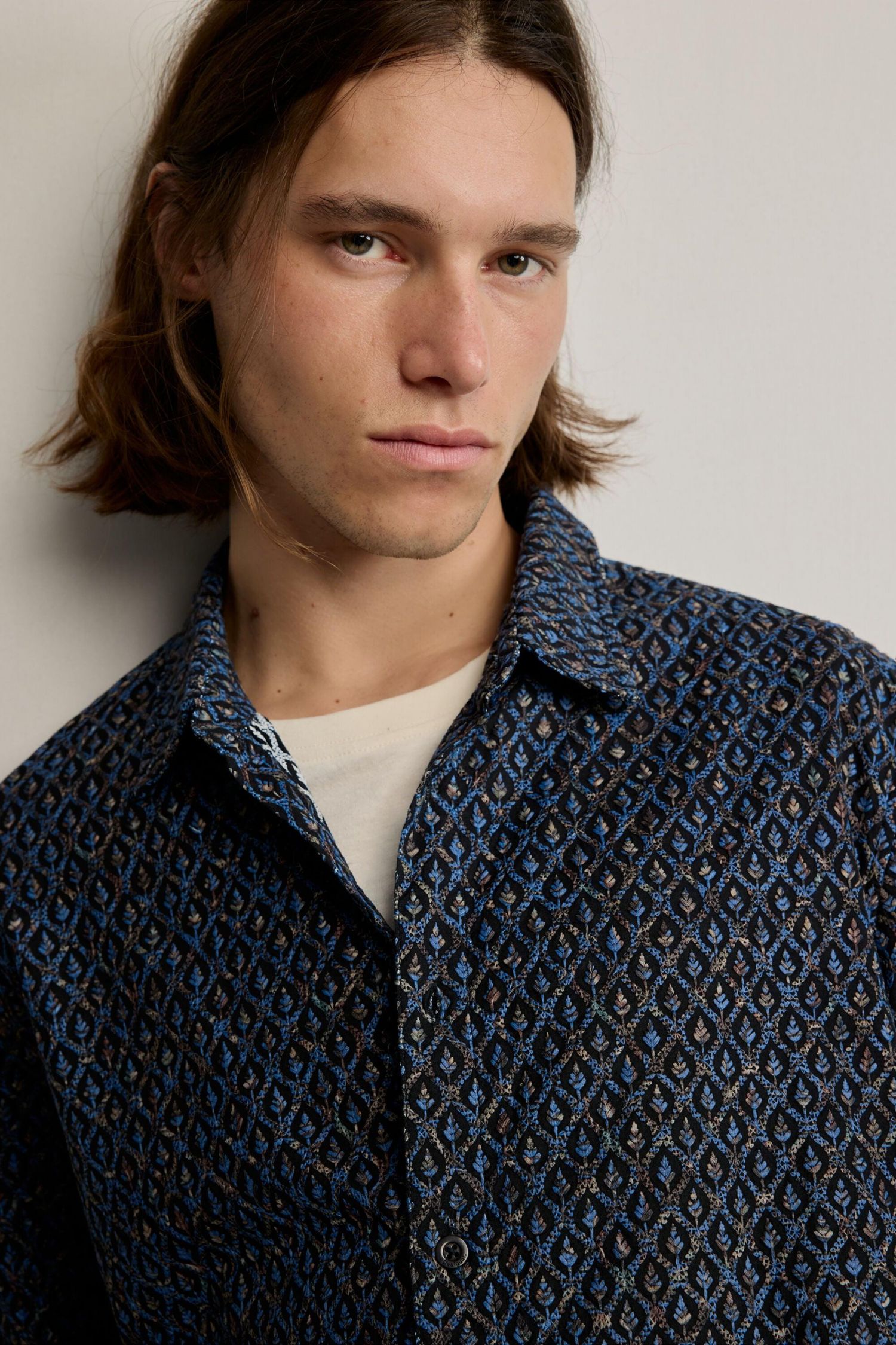 Men's Ethnic embroidered shirt
