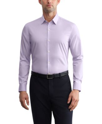 Men's Long-Sleeve Spread Collar Dress Shirt