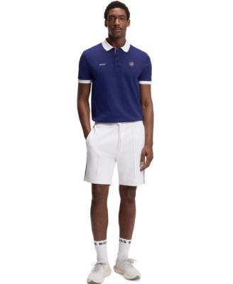 Men's Paddy USA Country Flag Trim Polo Shirt