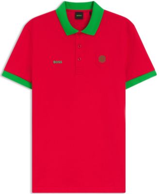 Men's Paddy Portugal Country Flag Trim Polo Shirt