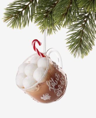 Christmas Cheer Coffee Cup with Candy Cane Ornament