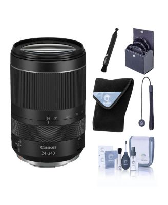 RF 24-240mm f/4-6.3 IS USM Zoom Lens, Bundle with ProOptic 72mm Filter Kit, Cleaning Kit, Lens Cleaner, Lens Wrap, Lens Cap Tether