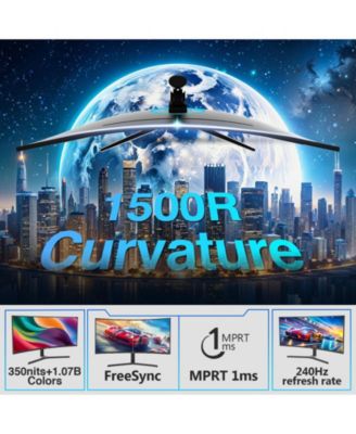 AGEX Series AG34P 34" UWQHD 3440x1440 21:9 Ultra-Wide 240Hz 1ms Curved Gaming Monitor