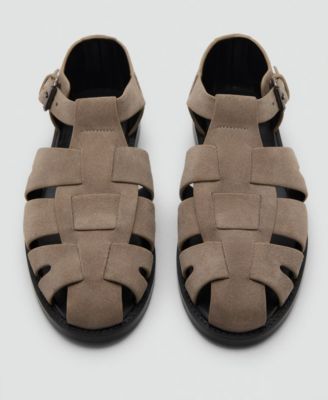 Men's Suede Leather Fisherman Sandals