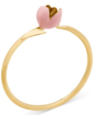 Gold Plated Bloom Bangle Bracelet