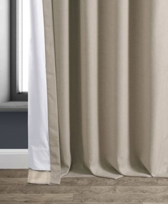 Faux Linen Hotel Blackout Curtain