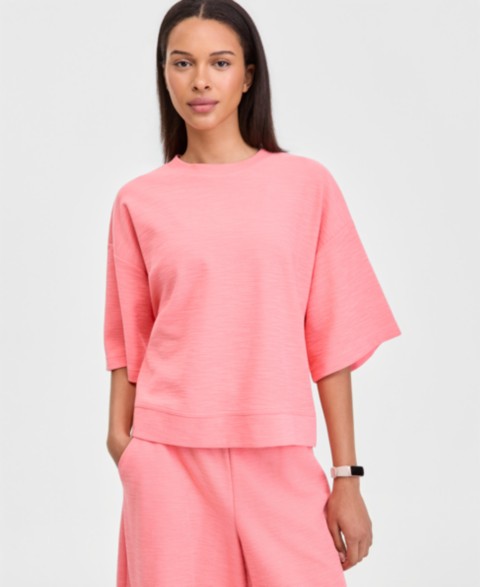 Женские ID Ideology Women's Rub Slub Short-Sleeve Top