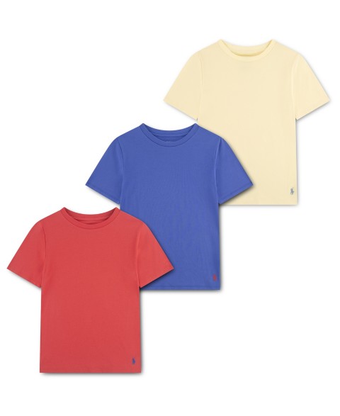 Детские Polo Ralph Lauren Boys' 8-20 Crewneck Undershirts, 3-Pack