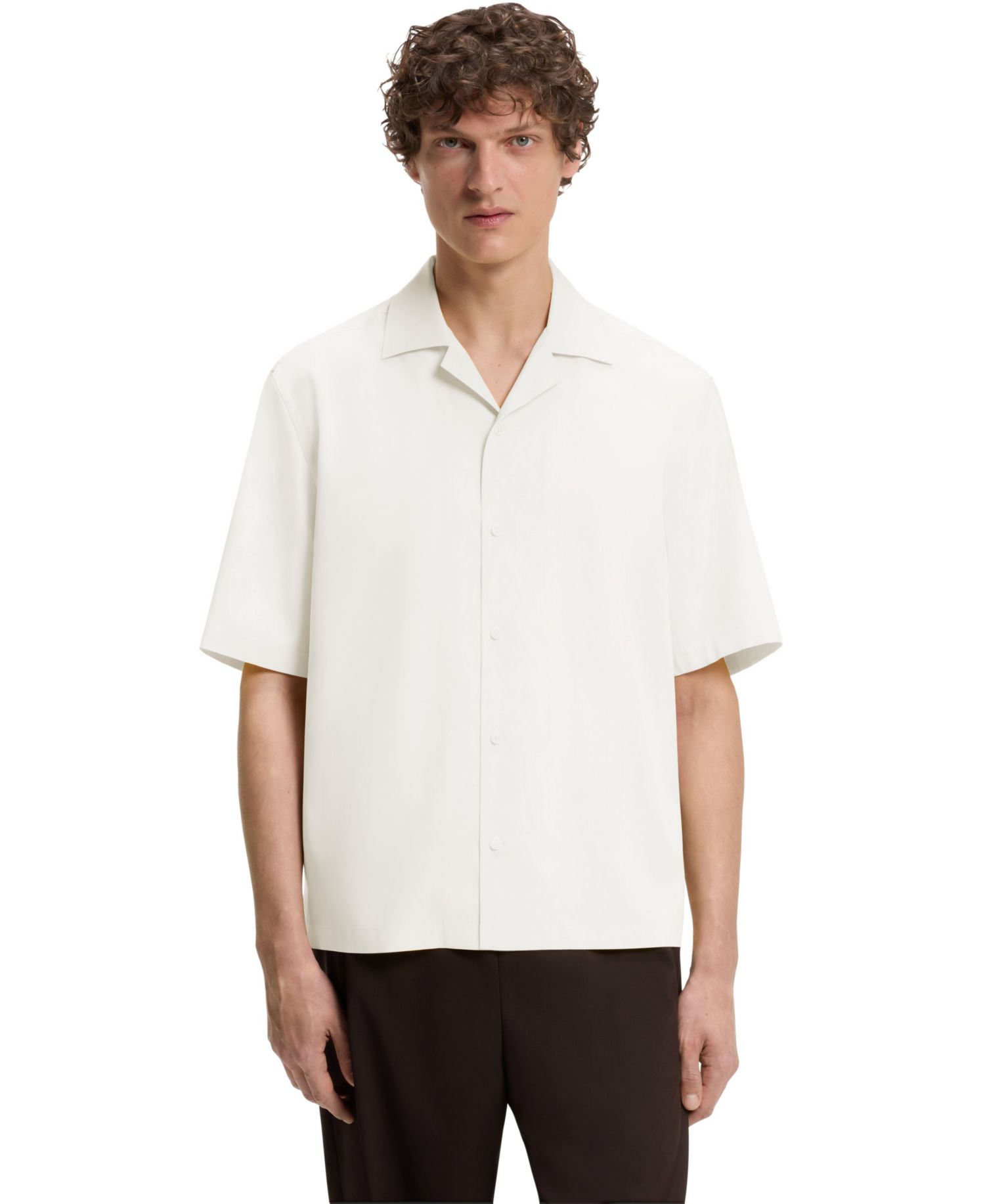 BECKHAM x BOSS Men's Relaxed-Fit Short-Sleeve Shirt
