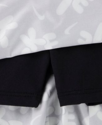 Girls' Toddler 2T-4T Short-Sleeve T-Shirt and Skort, 2-Piece Set