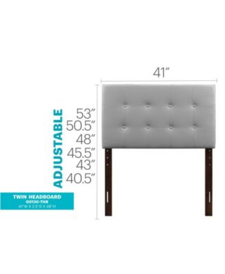 Stylish Adjustable Headboard with Bookcase and Chalkboard for Bedroom