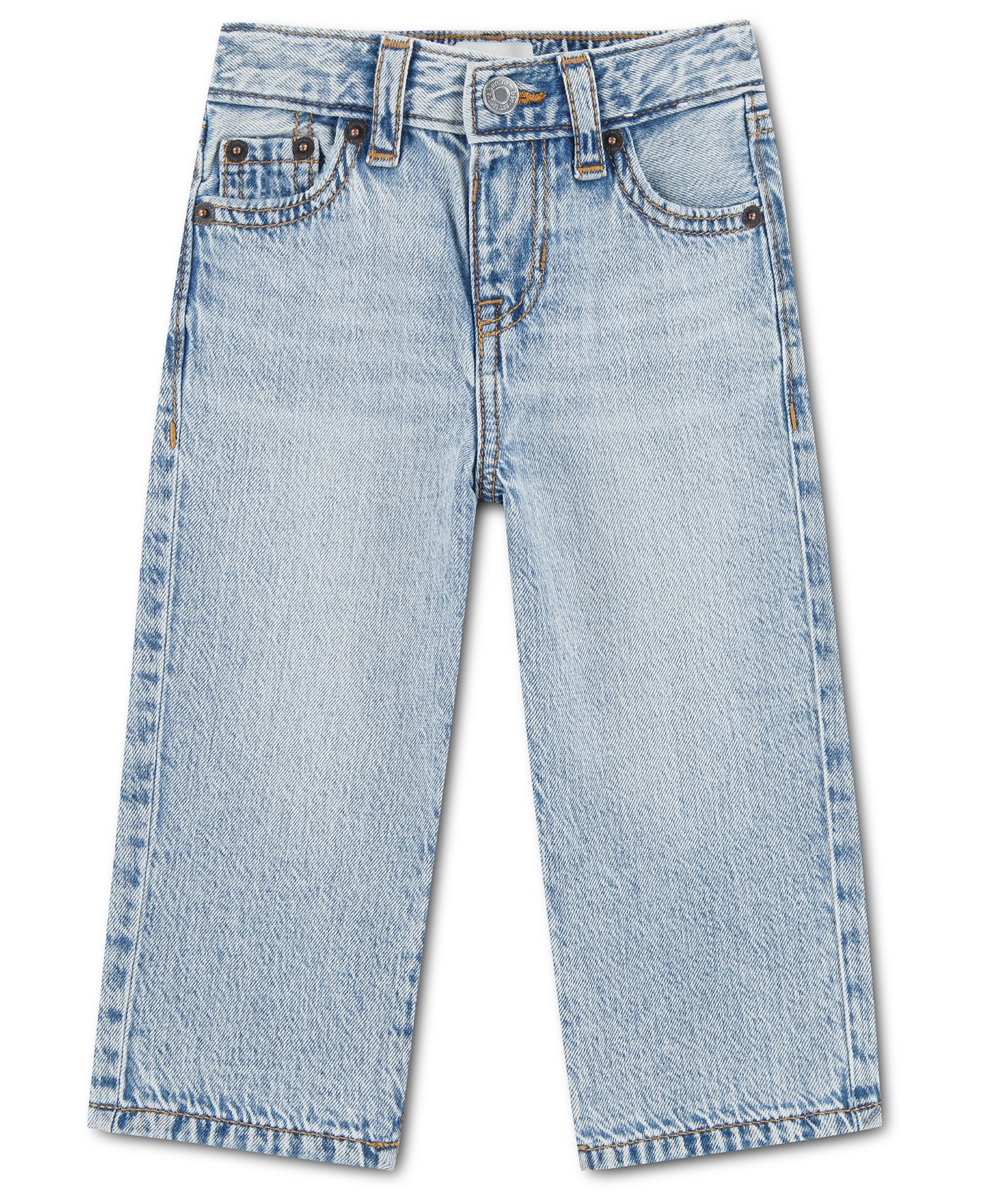 Джинсы abercrombie kids Baggy Fit Jeans для мальчиков-малышей, цвет: Синий — фото 1