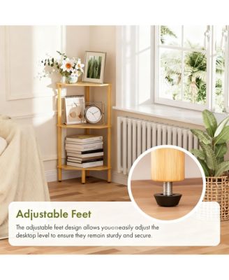 Corner Shelf Stand Storage Organizer for Bathroom Kitchen Bedroom