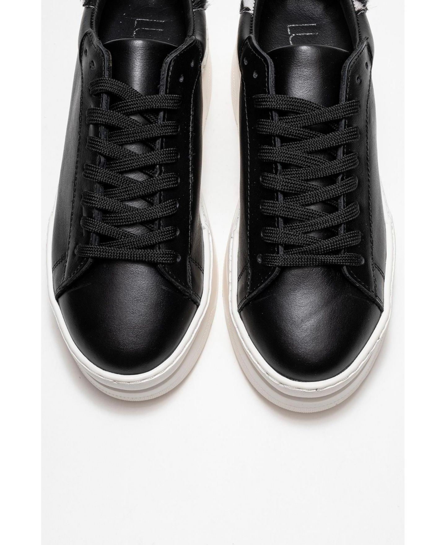 Женские кроссовки Forever & Always Shoes Anabel Leather Platform, цвет: Чёрный кожаный — фото 5